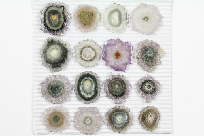 Lot: ~ Amethyst Stalactite Slices ( Pieces) #101647